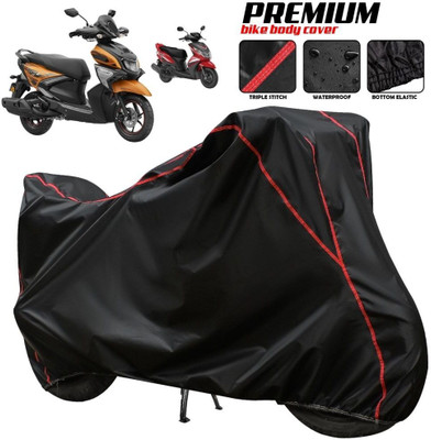 xodi Waterproof Two Wheeler Cover for Yamaha(Ray ZR, Black, Red, Multicolor)