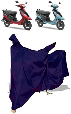 Amexride Two Wheeler Cover for TVS(Scooty Pep Plus, Blue)