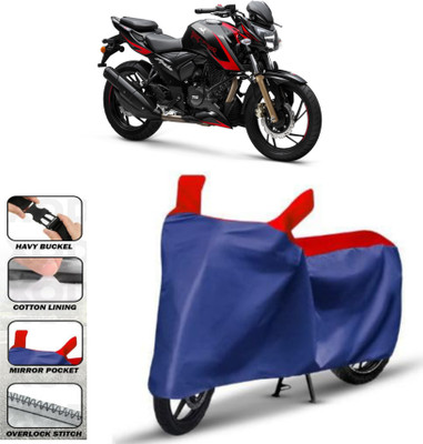WMIZEXA Two Wheeler Cover for TVS(Apache RTR 200, Red)