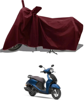 WMIZEXA Waterproof Two Wheeler Cover for Universal For Bike(Fascino 125 FI, Maroon)