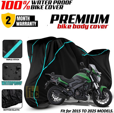 FBC Waterproof Two Wheeler Cover for Bajaj(Dominar, Black, Blue, Multicolor)