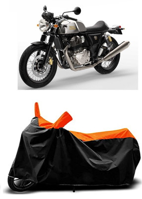 VESMEI Two Wheeler Cover for Royal Enfield(Continental GT, Orange)