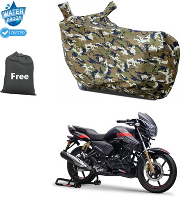 PAGORA Waterproof Two Wheeler Cover for TVS(Apache RTR 180, Yellow)
