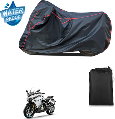 PAGORA Waterproof Two Wheeler Cover for CFMoto(650GT, Black)