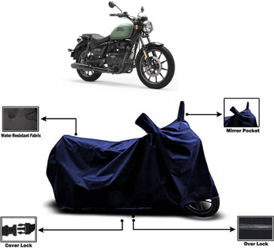 AASHTIK MART Two Wheeler Cover for Royal Enfield(Meteor 350, Blue)