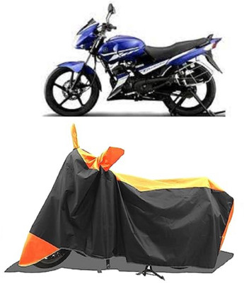 GROFATIK Two Wheeler Cover for Yamaha(Gladiator Graffitti, Orange)