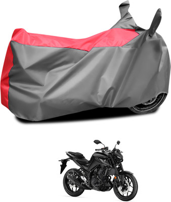 CODOKI Waterproof Two Wheeler Cover for Yamaha(MT 03, Grey, Red)