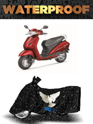 BigFly Waterproof Two Wheeler Cover for Honda(Activa 3G, Black)