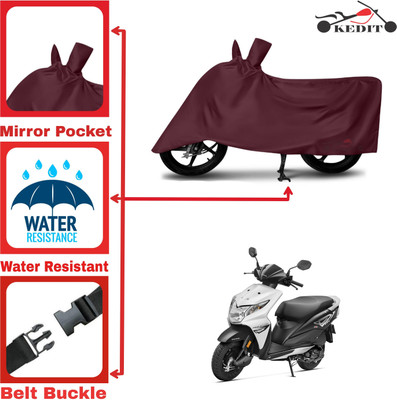 KEDIT Two Wheeler Cover for Honda(Dio, Maroon)