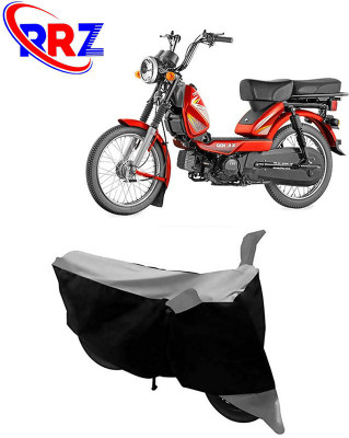 RRZ Waterproof Two Wheeler Cover for TVS(XL 100, Black, Grey)