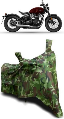 ATBROTHERS Waterproof Two Wheeler Cover for Triumph(Bonneville Bobber BS6, Multicolor, Green)
