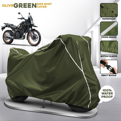 OliverX Waterproof Two Wheeler Cover for Royal Enfield(Himalayan, Green)