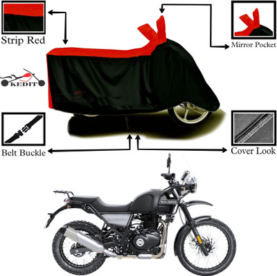 KEDIT Two Wheeler Cover for Royal Enfield(Himalayan, Red, Black)