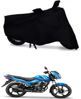 AutoGalaxy Waterproof Two Wheeler Cover for TVS(Victor New, Black)
