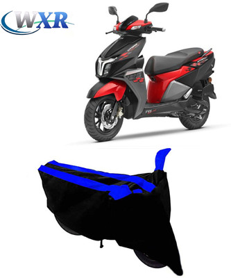 WXR Waterproof Two Wheeler Cover for TVS(NTORQ, Black, Blue)