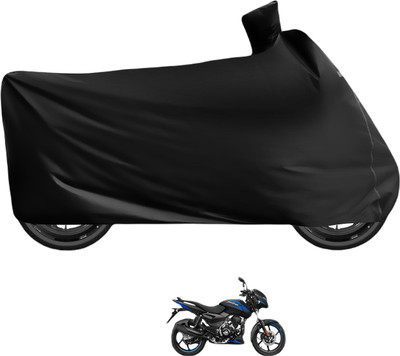 Auto Hub Waterproof Two Wheeler Cover for Bajaj(Pulsar 125, Black)