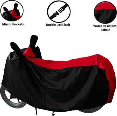 SK AUTO Waterproof Two Wheeler Cover for Universal For Bike, Hero(Splendor Plus, Black)