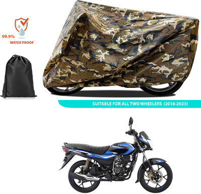 PAGORA Waterproof Two Wheeler Cover for Bajaj(Platina 110 H-Gear BS6, Yellow)