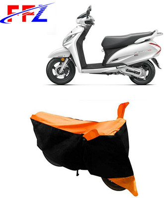 FFZ Waterproof Two Wheeler Cover for Honda(Activa 125, Black, Orange)