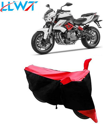 KPIND Waterproof Two Wheeler Cover for Benelli(TNT 600i, Black, Red)