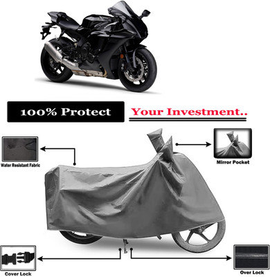Amexride Two Wheeler Cover for Yamaha(YZF R1, Grey)