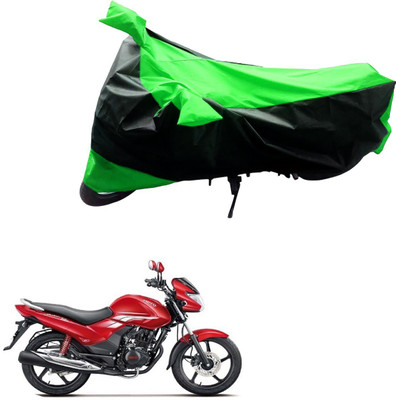 Mdstar Waterproof Two Wheeler Cover for Hero(Achiever, Black, Green)
