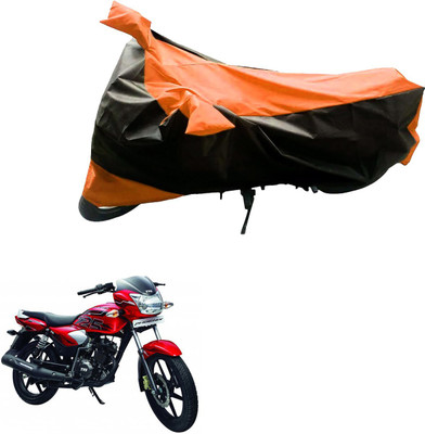 Mdstar Waterproof Two Wheeler Cover for TVS(Phoenix 125, Black, Orange)