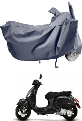 Amexride Two Wheeler Cover for Vespa(Notte 125 BS6, Grey)