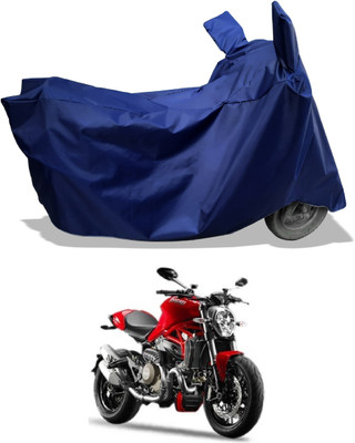 Amexride Two Wheeler Cover for Ducati(Monster 82, Blue)
