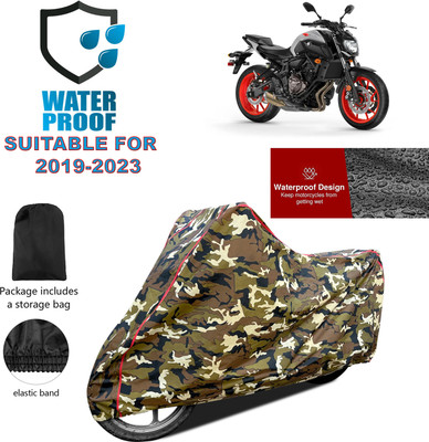 PAGORA Waterproof Two Wheeler Cover for Yamaha(MT 07, Yellow)