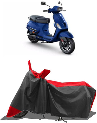 SPECTUS Two Wheeler Cover for Vespa(Piaggio Elettrica BS6, Red)