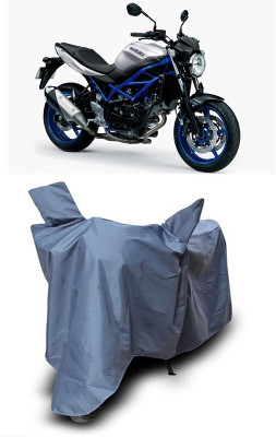 MADAFIYA Waterproof Two Wheeler Cover for Suzuki(SV650, Grey)