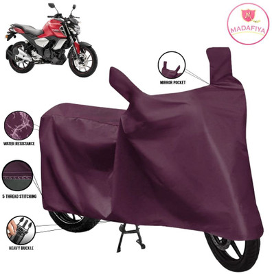MADAFIYA Waterproof Two Wheeler Cover for Yamaha(FZ S V3, Maroon)
