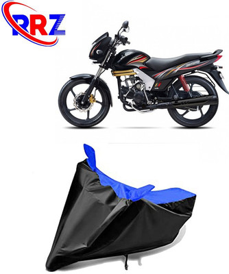 RRZ Waterproof Two Wheeler Cover for Mahindra(Centuro XT, Black, Blue)