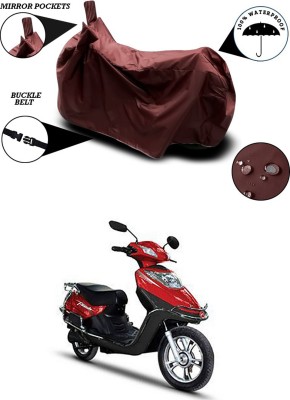 AUTOGARH Waterproof Two Wheeler Cover for Hero(Electric Flash, Maroon)