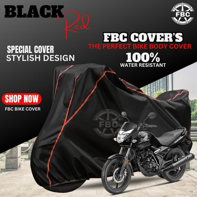 OliverX Waterproof Two Wheeler Cover for Honda(Unicorn, Black, Red)