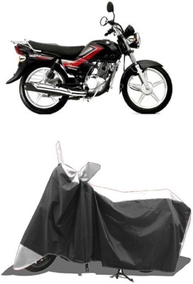 SUGASHRI Waterproof Two Wheeler Cover for Suzuki(Heat, White, Black)