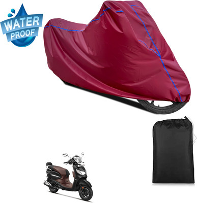 PAGORA Waterproof Two Wheeler Cover for Hero(Pleasure Plus, Maroon)