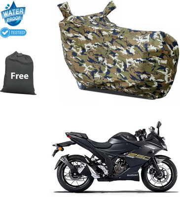 CODOKI Waterproof Two Wheeler Cover for Suzuki(Gixxer SF 250, Yellow)