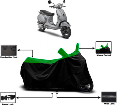 Amexride Two Wheeler Cover for Vespa(Urban Club, Green)