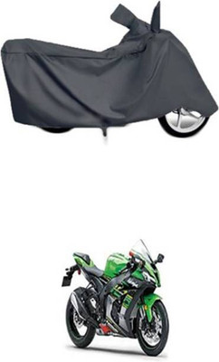 RAAMKM Two Wheeler Cover for Hero, Honda, Bajaj, Ather, TVS, Yamaha(Twin spark, Grey)
