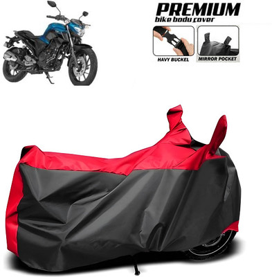 smwzxyu Waterproof Two Wheeler Cover for Yamaha(FZ FI BS6, Red)