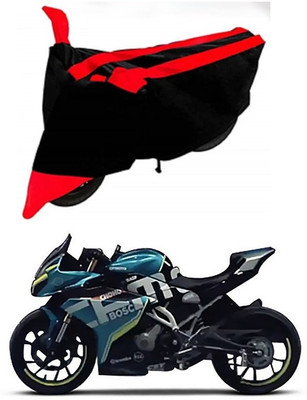 AutoGalaxy Waterproof Two Wheeler Cover for CFMoto(250SR, Red, Black)