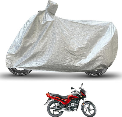 Caronix Waterproof Two Wheeler Cover for Hero(Passion Plus, Silver)