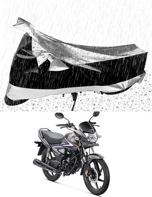 MMSSTAR Waterproof Two Wheeler Cover for Honda(CB Shine, Silver, Black)
