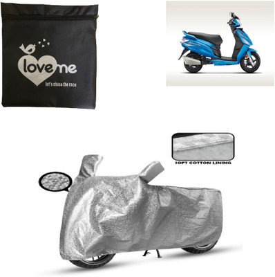 Love Me Two Wheeler Cover for Hero(Maestro Edge, Silver)