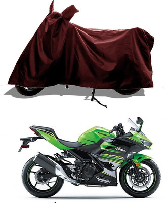 GROFATIK Two Wheeler Cover for Kawasaki(Ninja 400, Maroon)