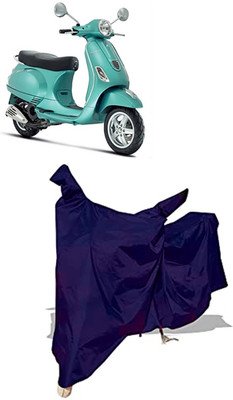 Amexride Two Wheeler Cover for Piaggio(Vespa LX, Blue)