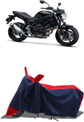 SUGASHRI Waterproof Two Wheeler Cover for Suzuki(SV 650 BS6, Red, Blue)