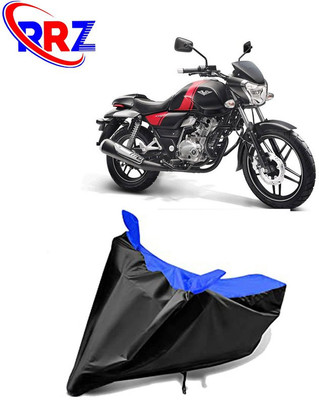 RRZ Waterproof Two Wheeler Cover for Bajaj(V12, Black, Blue)